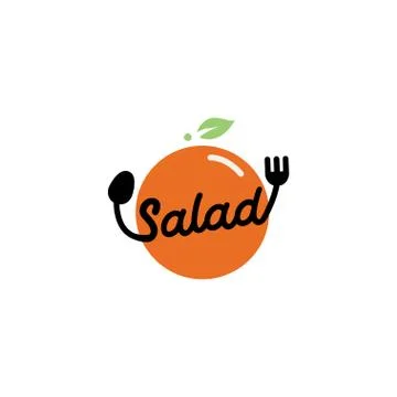 Logo Salad Restaurant vector icon Stock Illustration