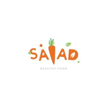 Logo Salad Restaurant vector icon Stock Illustration