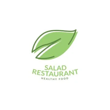 Logo Salad Restaurant vector icon Stock Illustration