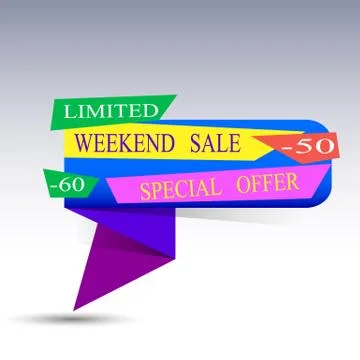 The logo with sale message Stock Illustration
