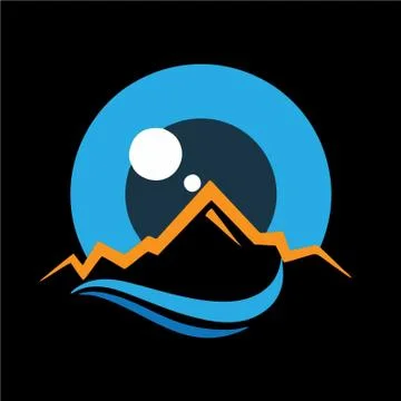 Logo sample deigns mountain Stock Illustration