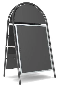 Logo Sandwich Board. Illustrazione stock