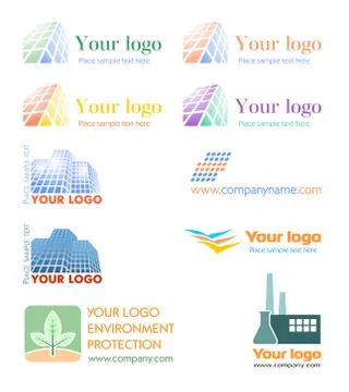 Logo set Stock-Illustration