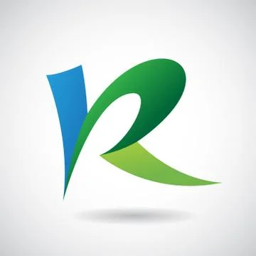 Logo Shape and Icon of Letter R, Vector Illustration Stock Illustration