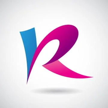 Logo Shape and Icon of Letter R, Vector Illustration Stock Illustration