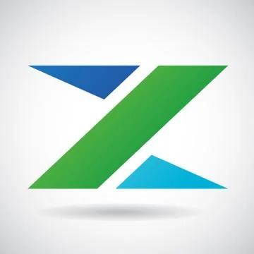 Logo Shape and Icon of Letter Z, Vector Illustration Stock Illustration