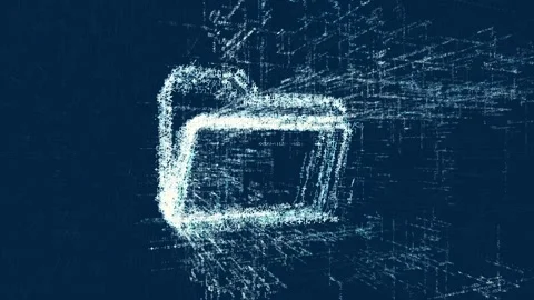 Logo sign folder, loop news animation Stock Footage 88603671