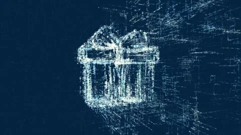 Logo sign gift, loop news animation Stock Footage 88607067