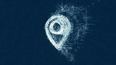 Logo sign marker, loop news animation Stock Footage 88735085