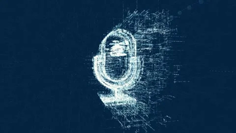 Logo sign microphone, loop news animation Stock Footage 88644969
