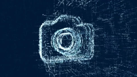 Logo sign photo camera, loop news animation Stock Footage 88301529