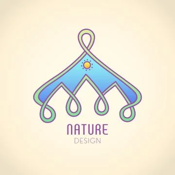 Logo sign triangle texture Stock Illustration