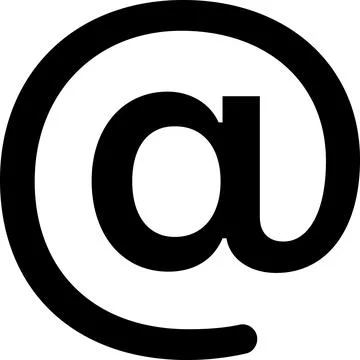 At logo | At sign vector | internet sign | Web sign, email sign | containin.. Stock Illustration