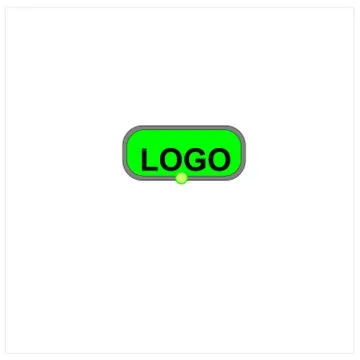 Logo simple green Stock Illustration