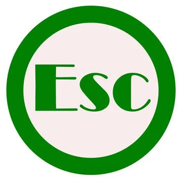 A logo with a simple sentence formed with a circle as a background Stock Illustration