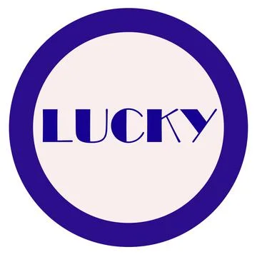 A logo with a simple sentence formed with a circle as a background Stock Illustration