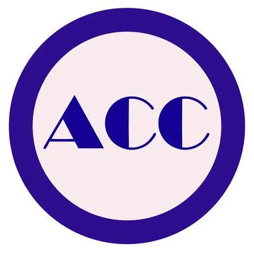 A logo with a simple sentence formed with a circle as a background Stock Illustration