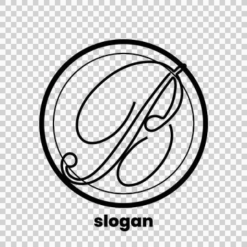 Logo Sketch B simple design Illustrator Stock Illustration