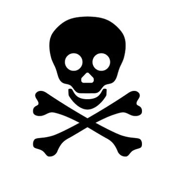 Logo skull and crossbones Stock Illustration