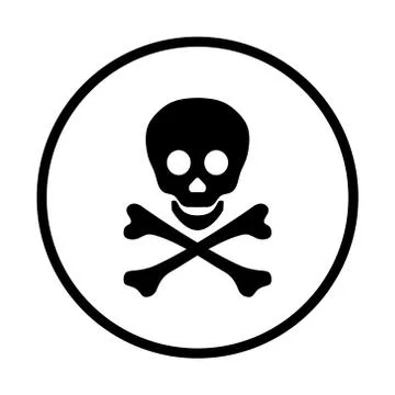Logo skull and crossbones Stock Illustration