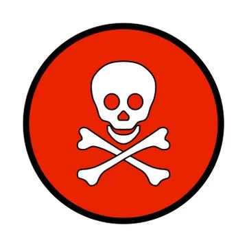 Logo skull and crossbones Stock Illustration
