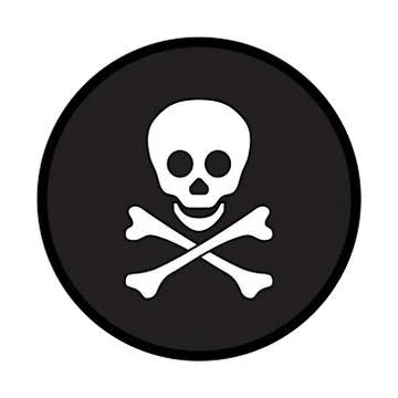 Logo skull and crossbones Stock Illustration