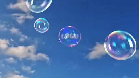 Logo In The Soap Bubble Стоковые After Effects