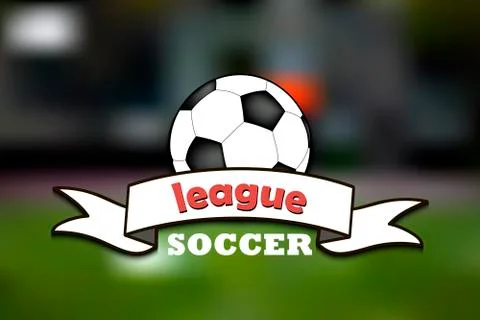 Logo soccer league Stock Illustration