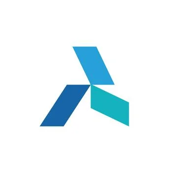 Logo spin wind mill minimalist unique design abstract Ilustração Stock