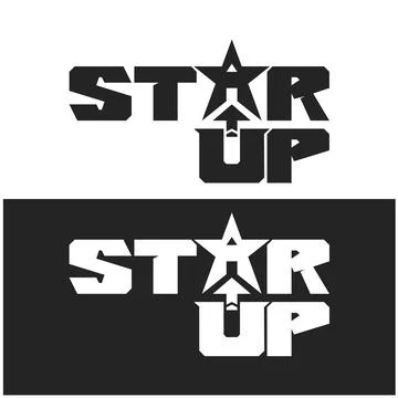 Logo star up  Stock Illustration