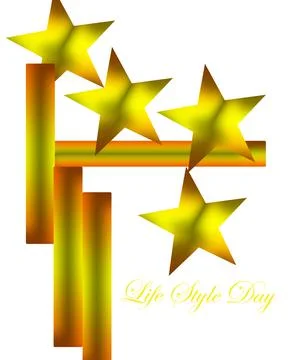 Logo star life Stock Illustration