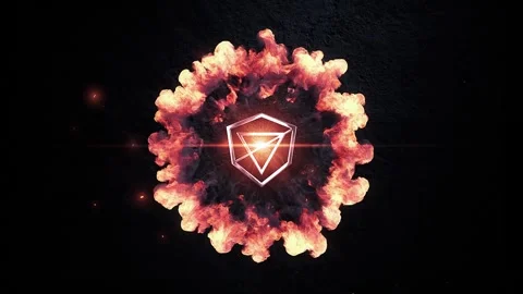 Logo Stomp Explosion After Effects stock