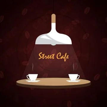 Logo Street Cafe Illustrazione stock