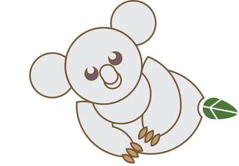 Logo style. Koala Stock Illustration