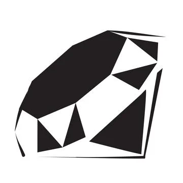 Logo, stylized diamond with a light with a leaf, isolated object on white c.. Stock Illustration