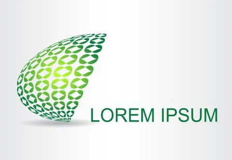 Logo of a stylized sphere Stock Illustration