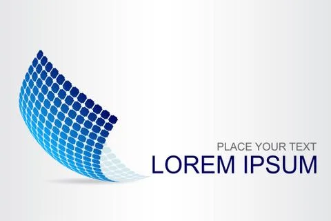 Logo stylized spherical surface with abstract shapes Stock Illustration