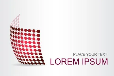 Logo stylized spherical surface with abstract shapes Stock Illustration