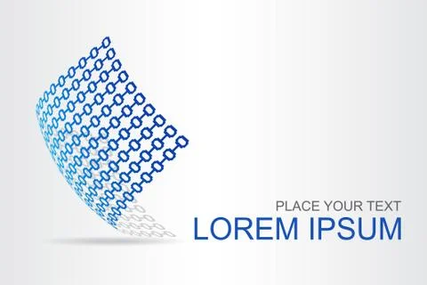 Logo stylized spherical surface with abstract shapes Stock Illustration