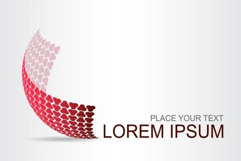 Logo stylized spherical surface with abstract shapes Stock Illustration