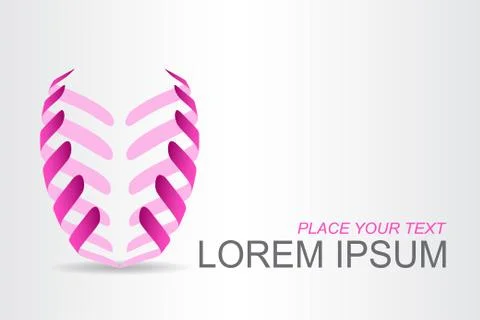 Logo stylized spherical surface with abstract shapes Stock Illustration