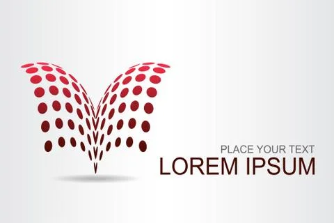 Logo stylized spherical surface with abstract shapes Stock Illustration