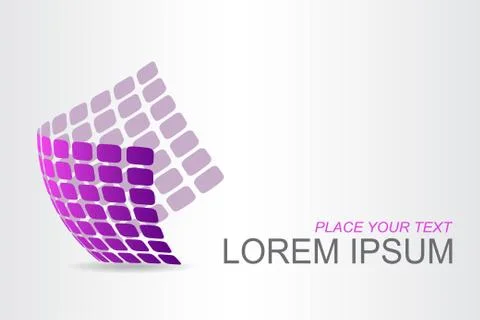 Logo stylized spherical surface with abstract shapes Stock Illustration