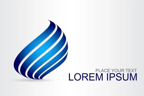 Logo stylized spherical surface with abstract shapes Stock Illustration