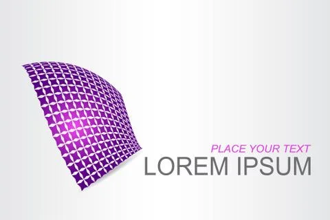 Logo stylized spherical surface with abstract shapes Stock Illustration