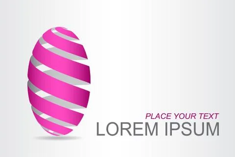 Logo stylized spherical surface with abstract shapes Stock Illustration