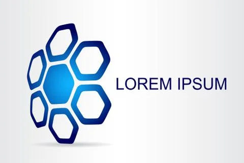 Logo stylized spherical surface with abstract shapes Stock Illustration