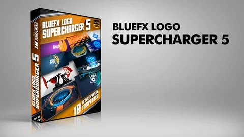 Logo Supercharger 5 After Effects stock