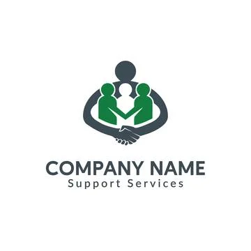 Logo for Support Services 스톡 일러스트