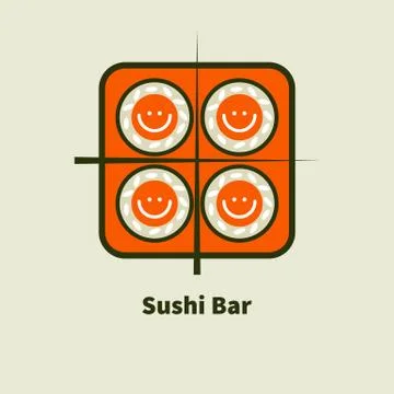 Logo for sushi bars Stock Illustration